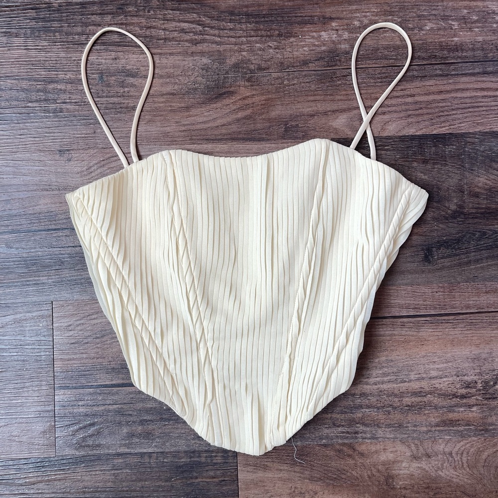 Cream corset top